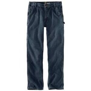 Carhartt Holter Dungaree Relaxed‎ Fit Jeans 40x34 Dark Wash Denim Pants Menswear